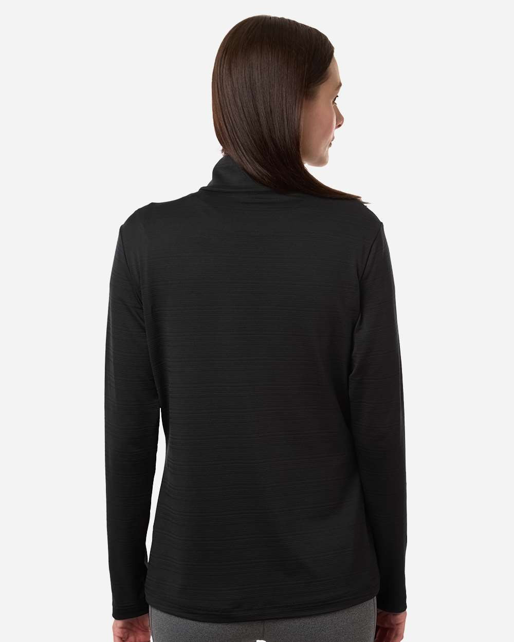 Adidas A709 Women's Textured Stripe Quarter-Zip Pullover - T-shirt.ca