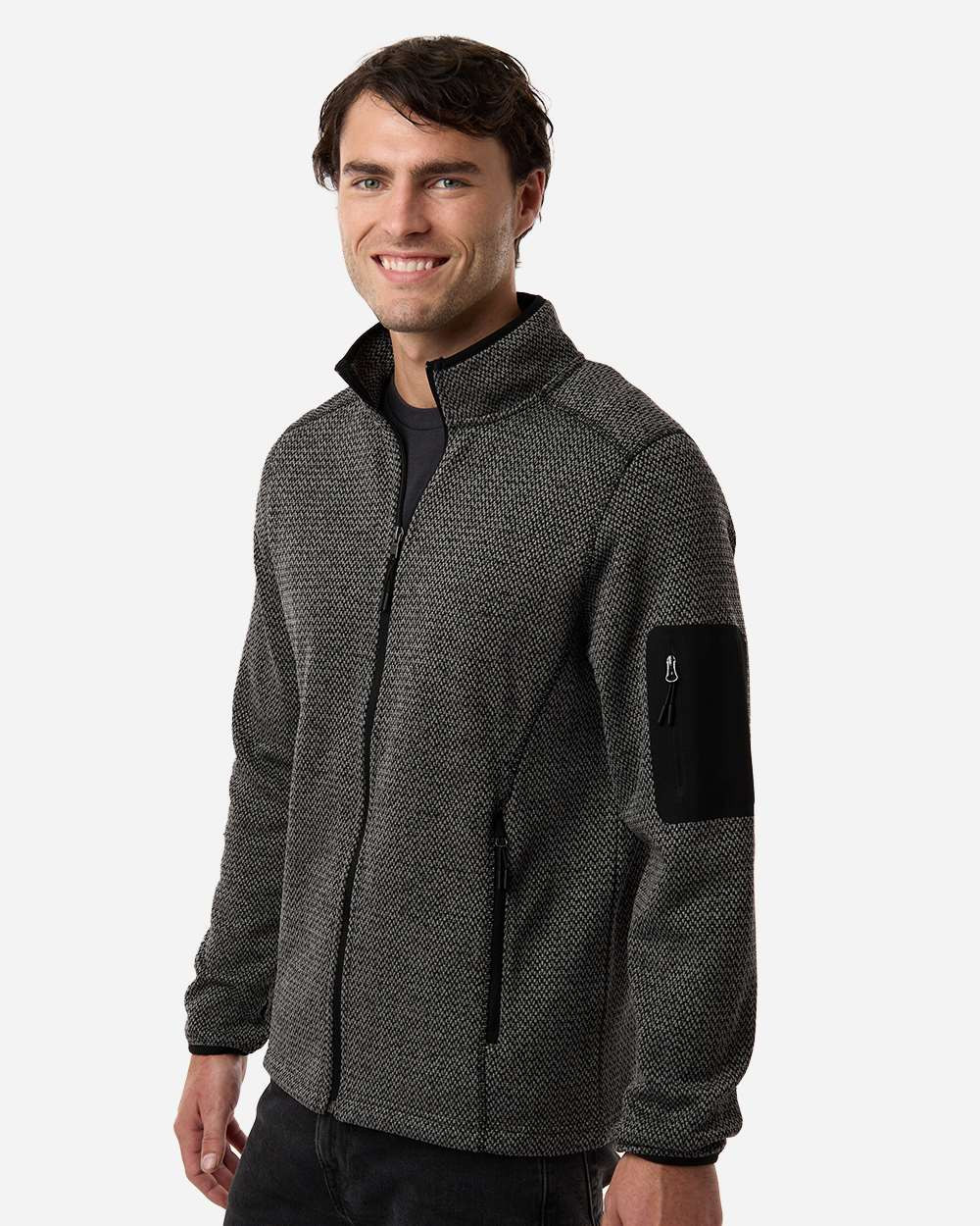 North End NE730 Men's Jasper Full-Zip Fleece Jacket - T-shirt.ca