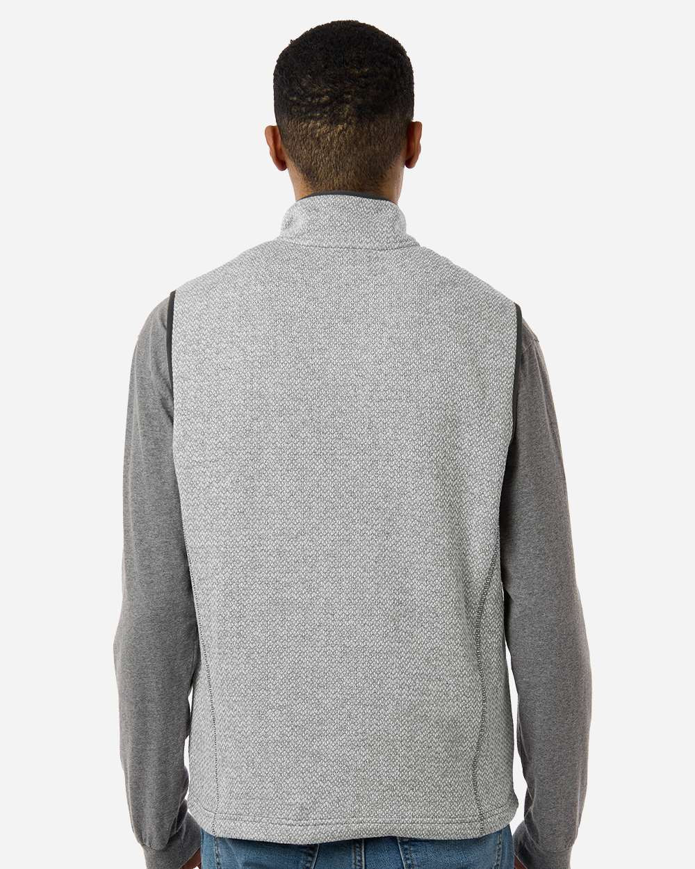 North End NE731 Men's Jasper Jacquard Fleece Vest - T-shirt.ca