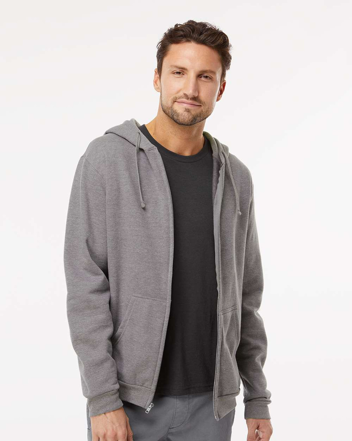 M&O 3331 Unisex Zipper Fleece Hoodie