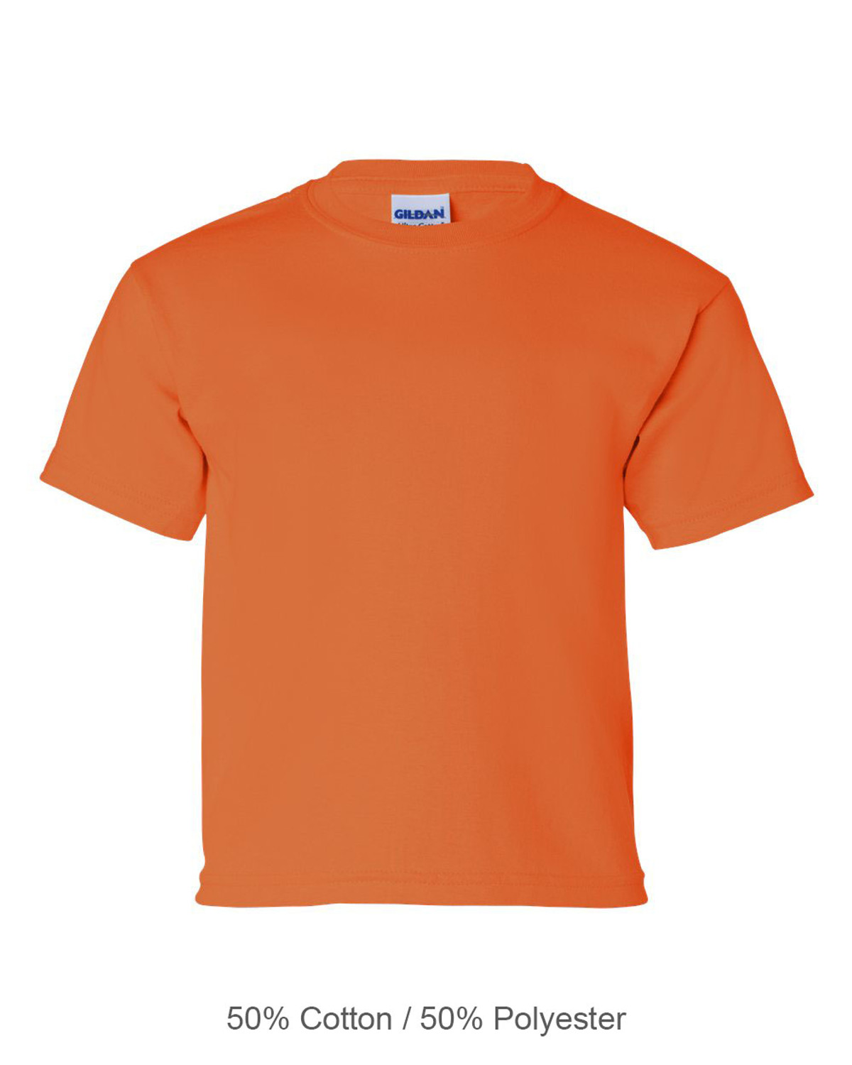 Gildan 2000B Youth Ultra Cotton T-shirt - Safety Orange - L