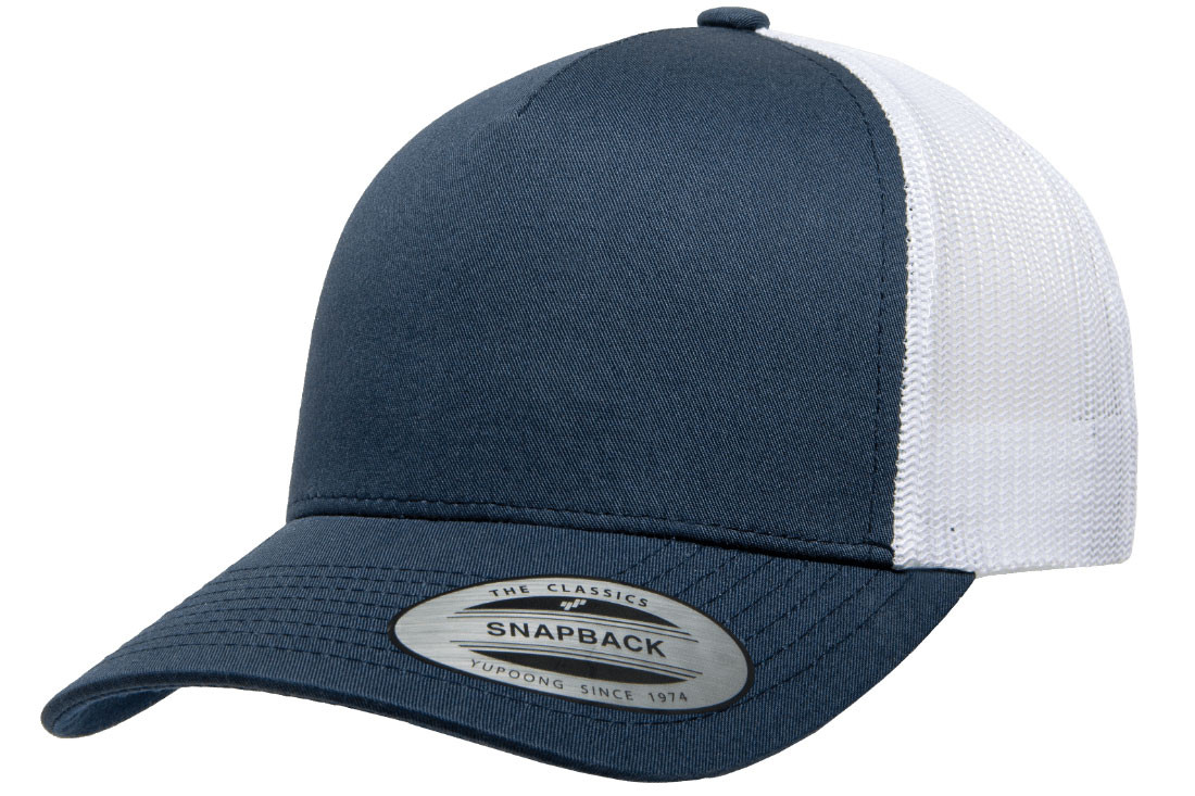yu✴︎ Yupoong Five Panel Retro Trucker Cap | T-shirt.ca