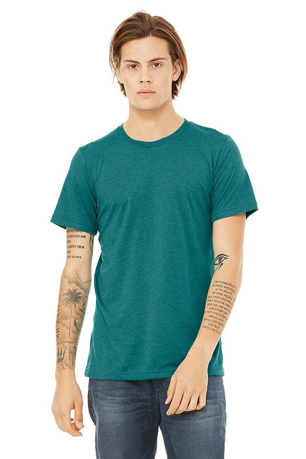 Short sleeve t-shirt, wide neckline and funnel neck with adjustable drawcord
