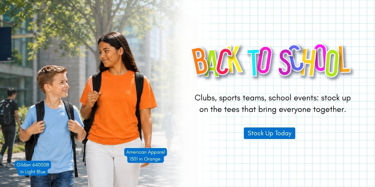 back to school blank shirts at t-shirt.ca