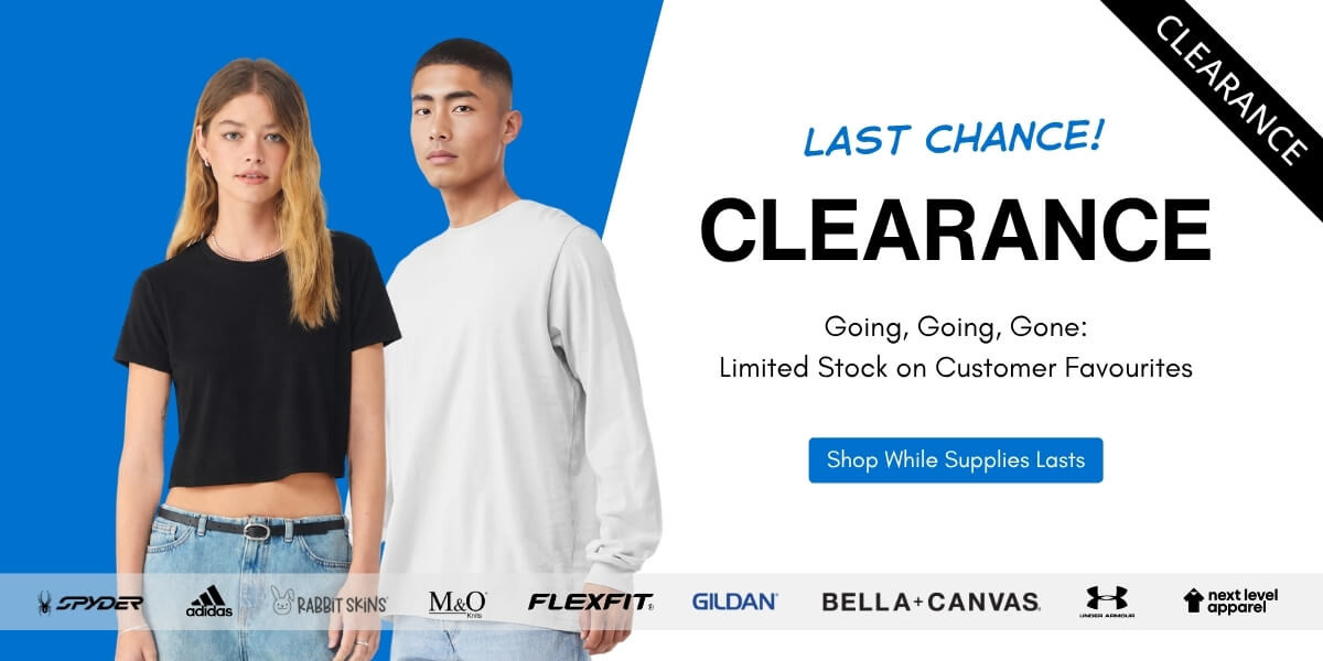 t-shirt.ca's clearance section homepage banner
