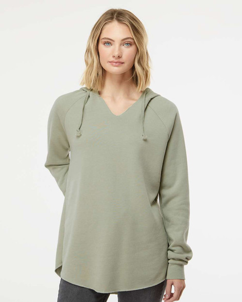 Independent Trading Co. PRM2500 Women's California Wave Wash Hoodie | Sage