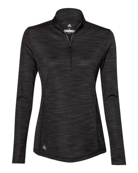 A476 Adidas Women's Lightweight Mélange Quarter-Zip Pullover Shirt | T-shirt.ca