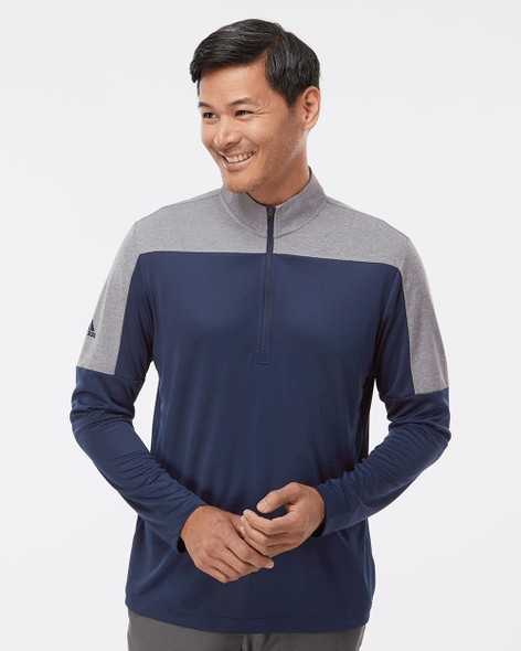 トップス adidas Best Tops Adidas 3-Stripes Double Knit Quarter-Zip Pullover Golf Top