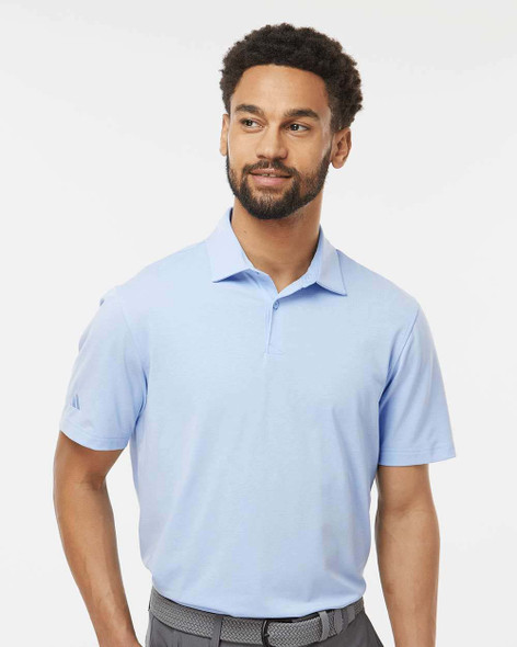 Adidas A590 Blend Polo Shirt | Blue Dawn Melange