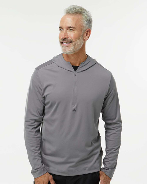 Adidas A295 Performance Textured Quarter-Zip Pullover - T-shirt.ca