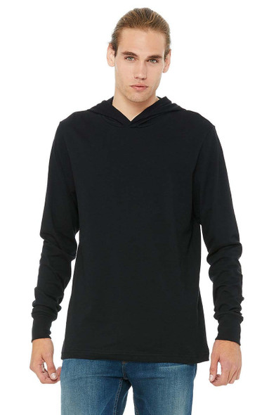 Bella+Canvas 3512 Unisex Jersey Hoodie | Black