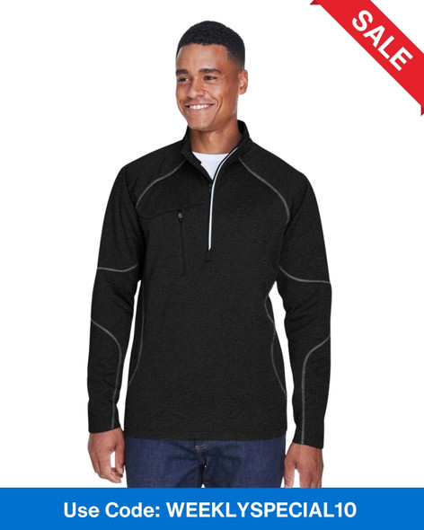 North End 88175 Men's Catalyst Performance Fleece Half-Zip Sweater