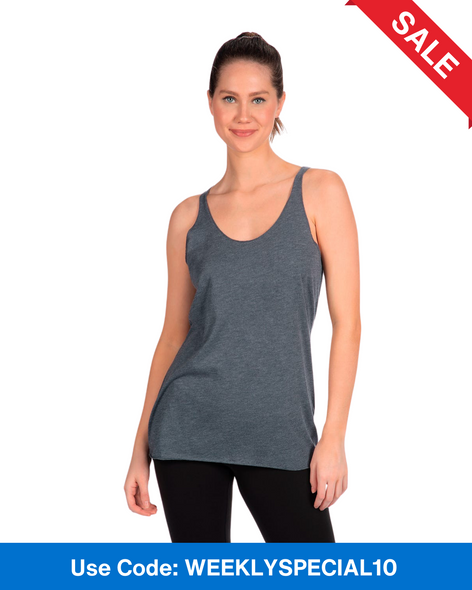 Next Level 6733 Tri-Blend Racerback Tank Top | Vintage Royal