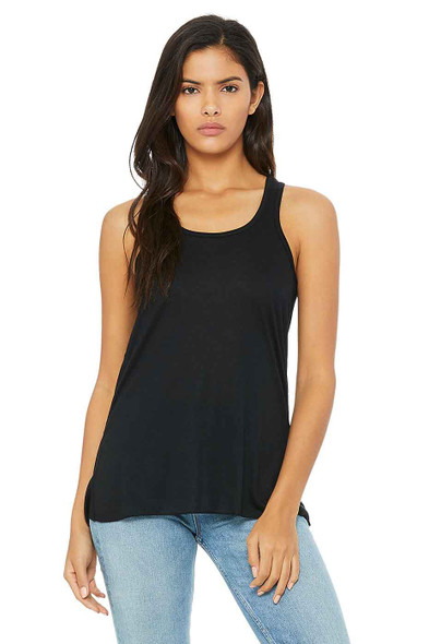 Bella+Canvas 8800 Flowy Racerback Tank Top | Black