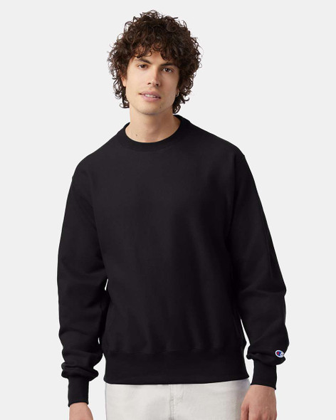 Champion CS149 Unisex Reverse Weave® Crewneck Sweatshirt | Black Champion CS149 Unisex Reverse Weave® Crewneck Sweatshirt | Black