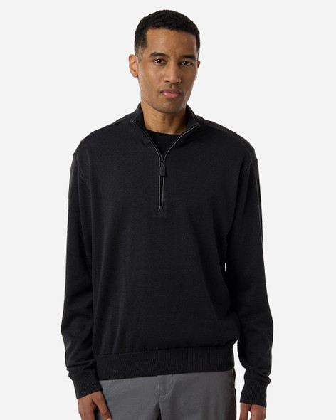Devon & Jones  DG446 Men's New Classics Quarter-Zip Sweater | Black