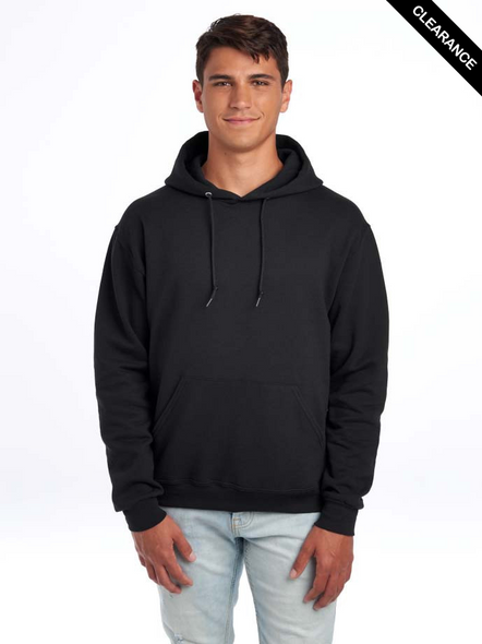 Clearance - Jerzees 4997MR Super Sweats® NuBlend® Fleece Pullover Hooded Sweatshirt | Black