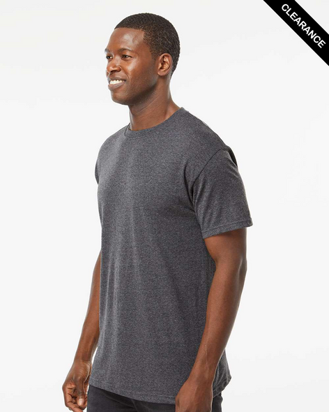 Clearance - M&O 4800 Gold Soft Touch T-Shirt | Dark Heather
