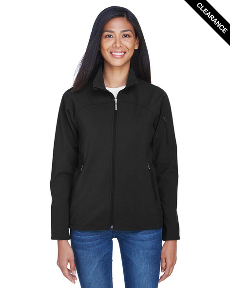 Clearance - North End 78034 Ladies' Three-Layer Fleece Bonded Soft Shell Jacket | Black