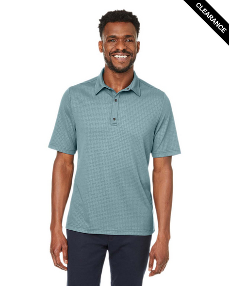Clearance - North End NE102 Men's Replay Recycled Polo | Opal Blue