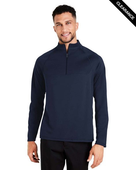 Clearance - North End NE410 Men's Revive coolcore® Quarter-Zip Sweatshirt | Classic Navy