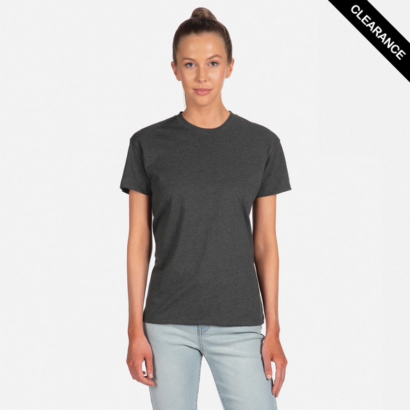 Clearance - Next Level 6600 Ladies' Relaxed CVC T-Shirt | Charcoal