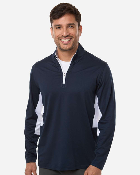 Puma Golf 628858 Men's Pure 2.0 Quarter-Zip | Deep Navy/ White Glow