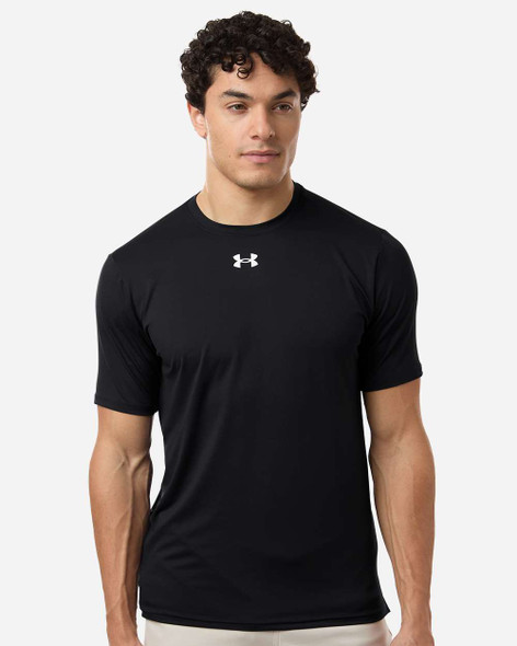 Under Armour 6014167 Men's Team Vanish T-Shirt | Black/ White