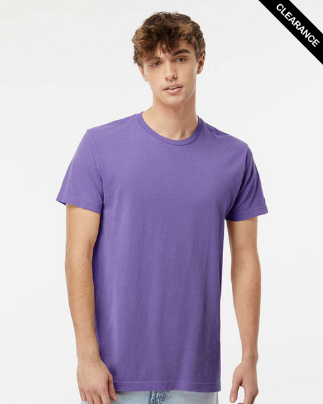 Clearance - 6500M M&O Knits Unisex Vintage Garment Dye Tee | Violet