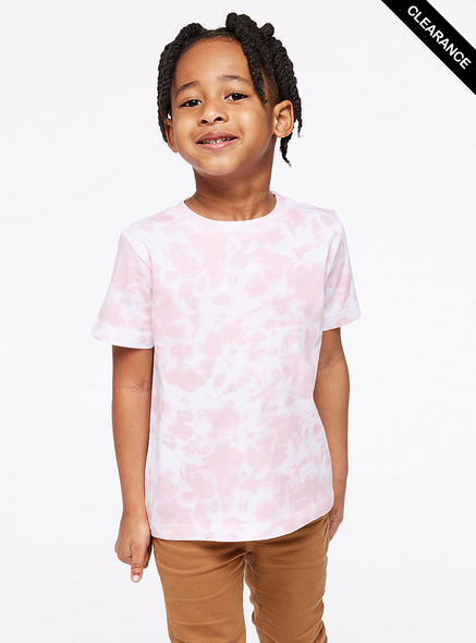 Clearance - Rabbit Skins 3321  Toddler Fine Jersey Tee | Rose Tie Dye