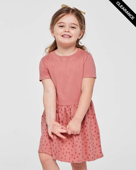 Clearance - Rabbit Skins 5333 Toddler Fine Jersey Dress | Mauvelous/ Mauvelous Spot