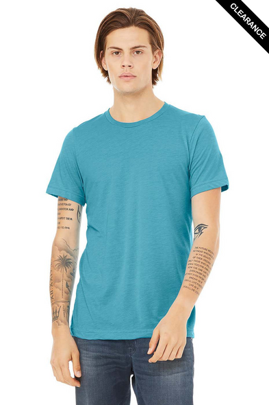 Clearance - Bella+Canvas 3413 Tri-Blend Short Sleeve | Aqua Triblend