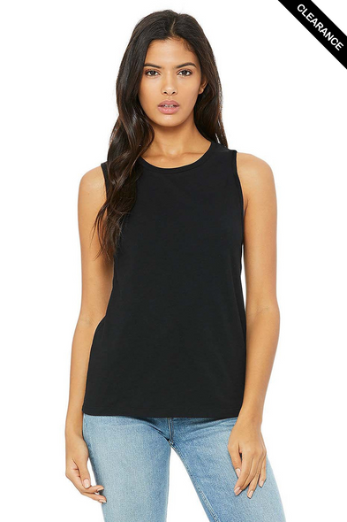 Clearance - Bella+Canvas 6003 Women's Jersey Muscle Tank | Black