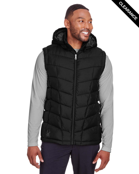 Clearance - Spyder S16642 Men's Pelmo Puffer Vest | Black