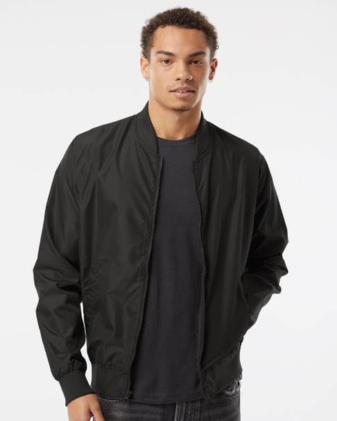 EXP52BMR Independent Trading Co. Lightweight Bomber Jacket | Black