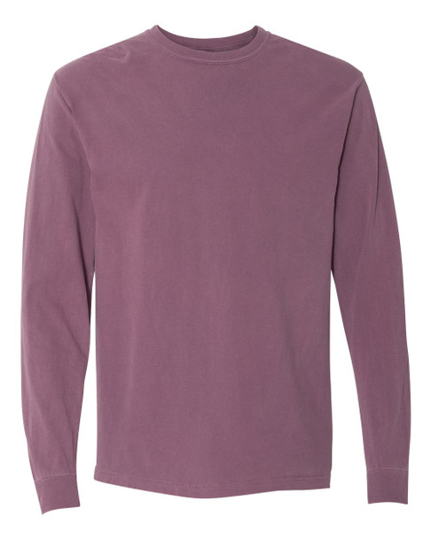 Comfort Colors 6014 Garment-Dyed Heavyweight Long Sleeve T-Shirt | Berry