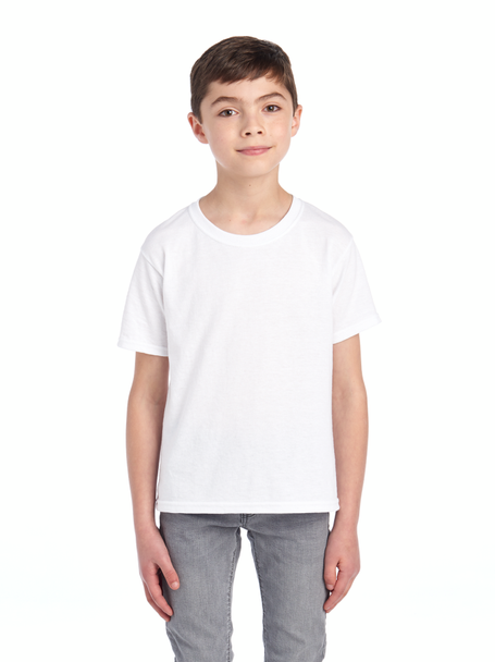 JERZEES 29BR Dri-Power® Youth 50/50 T-Shirt | White