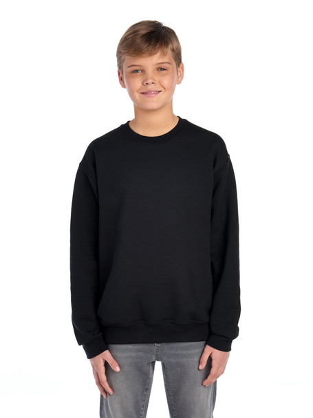 JERZEES 562BR NuBlend® Youth Crewneck Sweatshirt | Black