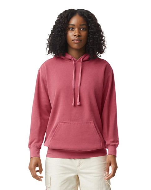 Comfort Colors 1567 Garment-Dyed Hooded Sweatshirt | Crimson