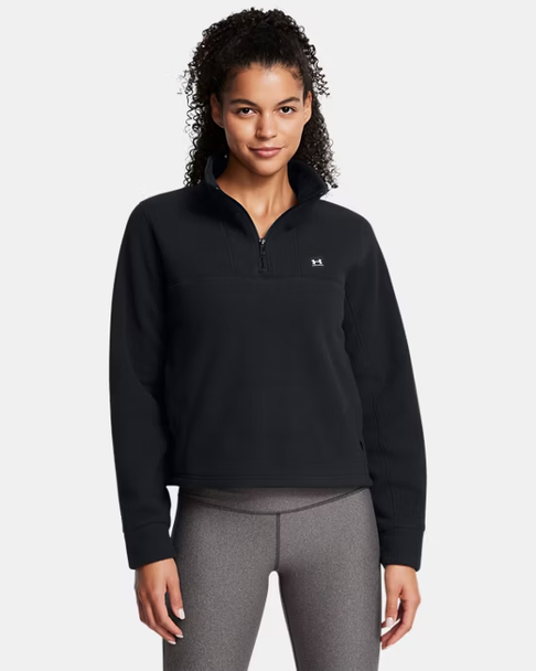 Under Armour 1387024 Ladies' Expanse Fleece Half-Zip | Black/Black