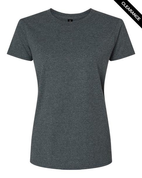 Clearance - Gildan 2000L Women’s  Ultra Cotton® T-Shirt | Dark Heather