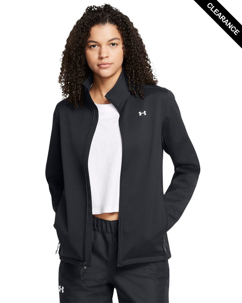Clearance - Under Armour 1371594 Women's ColdGear® Infrared Shield 2.0 Jacket | Black/ White