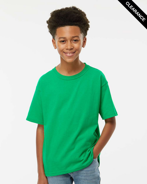 Clearance - 4850 M&O Youth Gold Soft Touch T-shirt | Irish Green