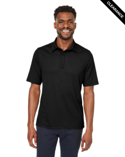 Clearance - North End NE102 Men's Replay Recycled Polo | Black