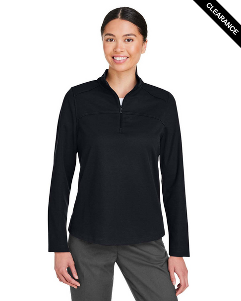 Clearance - North End NE412W Ladies' Express Tech Performance Quarter-Zip | Black