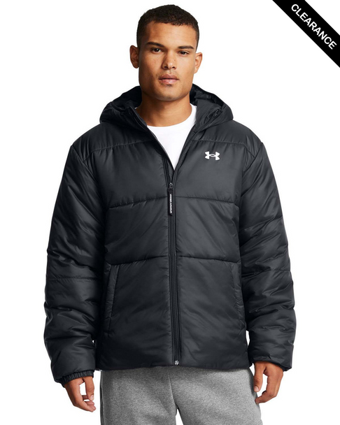 Clearance - Under Armour 1389182 Men's LW Insulated Jacket | Black/White