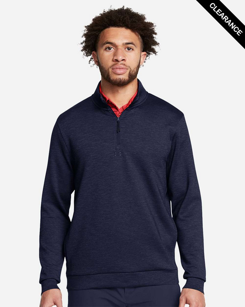 Clearance - Under Armour 1387124 Drive Midlayer Quarter-Zip Pullover | Midnight Navy/ Midnight Navy