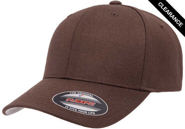 Clearance - Flexfit 6477 Wool Blend Hat | Brown