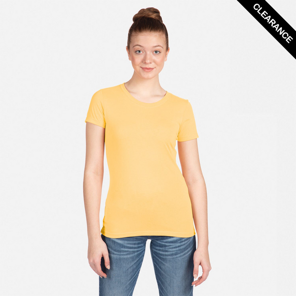 Clearance - Next Level 1510 Ladies' Ideal Short-Sleeve Crew Tee | Banana Cream