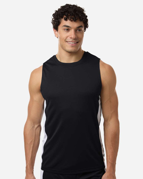 Team 365 TT115 Unisex Zone Performance Reversible Jersey | Black/ White